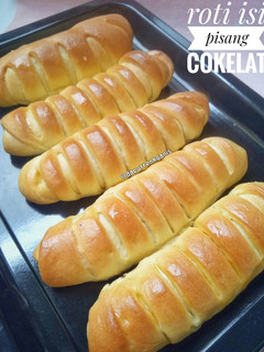Foto resep Roti isi pisang cokelat