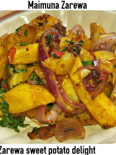 A picture of Zarewa sweet potato delight.