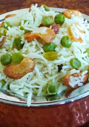 মটর পোলাও রেসিপির প্রধান ছবি