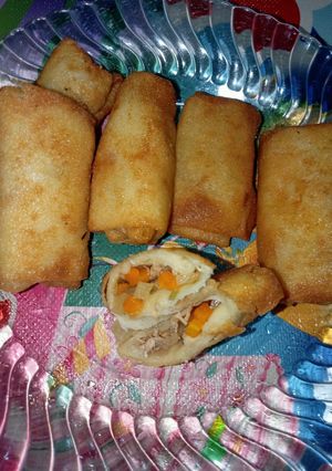 Foto resep Lumpia ayam suwir