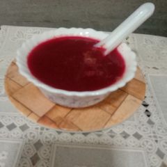 A picture of Beetroot, Carrot soup.