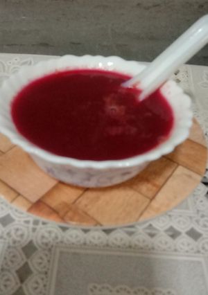 A picture of Beetroot, Carrot soup.