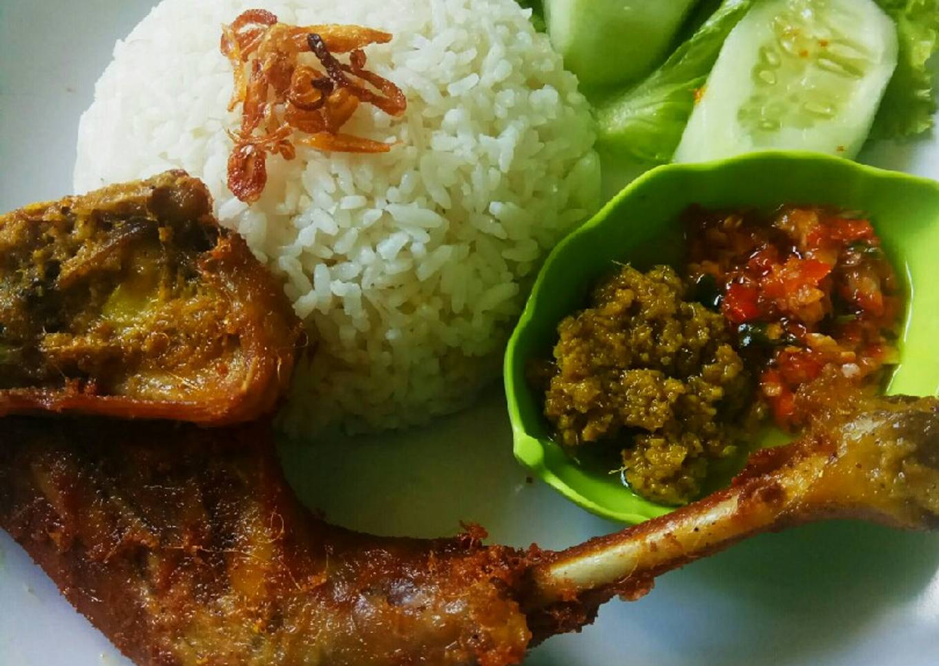 310. Ayam Goreng ala Bebek Surabaya