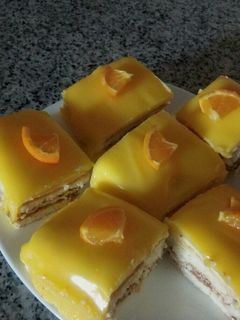 صورة لوصفة كيك بكريمة البرتقال