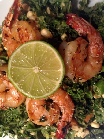 Simple Way Prepare Recipe Spicy Thai Shrimp &amp; Kale Salad that is Perfect, Really Delicious}