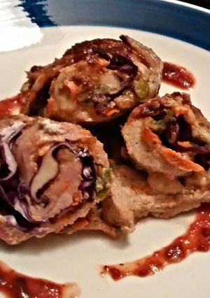 A picture of Hippie Pork Roulades.
