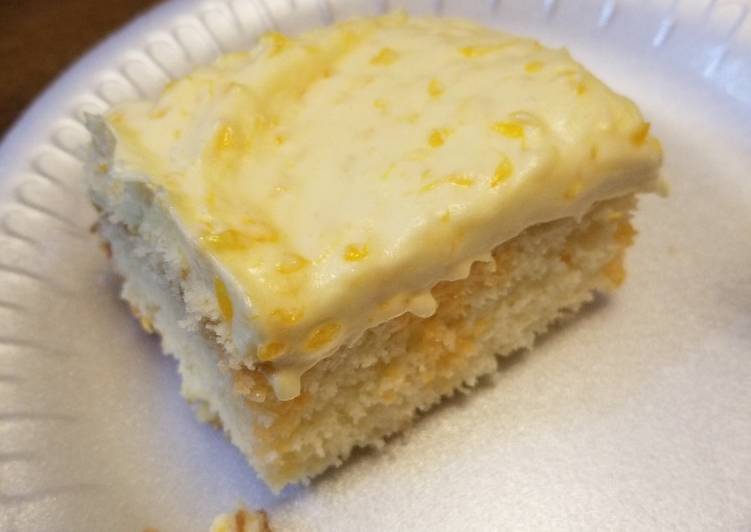 Recipe of Award-winning Orange Creamsicle Poke Cake