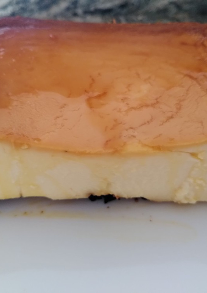 Una foto de Flan de queso en Freidora de aire y Monsieur cuisine connect
