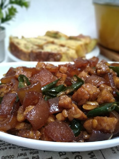 Foto resep Oseng Kikil Tempe Cabe Hijau