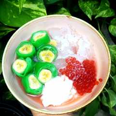รูปของ Es pisang ijo kilat