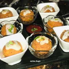 A picture of Chicken potato cheese balls💞چکن پٹاٹو چیز بال💞.