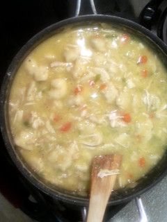 A picture of Quick chicken and dumplings.