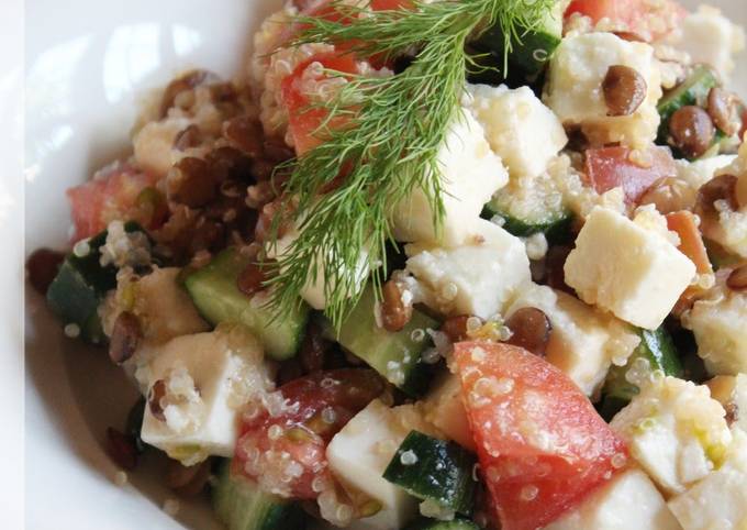 Mediterranean Quinoa & Lentil Salad