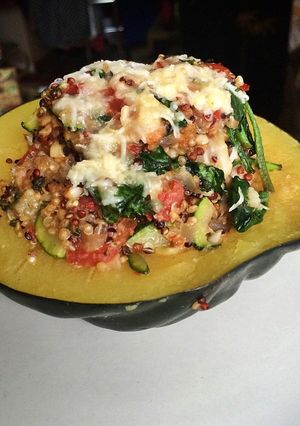 A picture of Stuffed Acorn Squash.