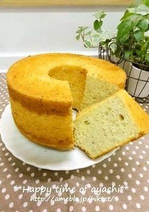 A picture of No Oil or Baking Powder Used! Sublime Banana Chiffon Cake.