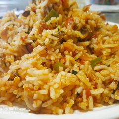 A picture of Schezwan Fried Rice.