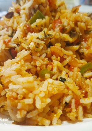 A picture of Schezwan Fried Rice.