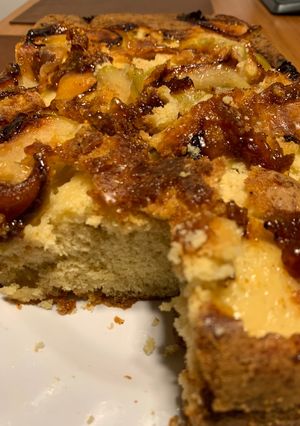 Una foto de Torta de manzana invertida