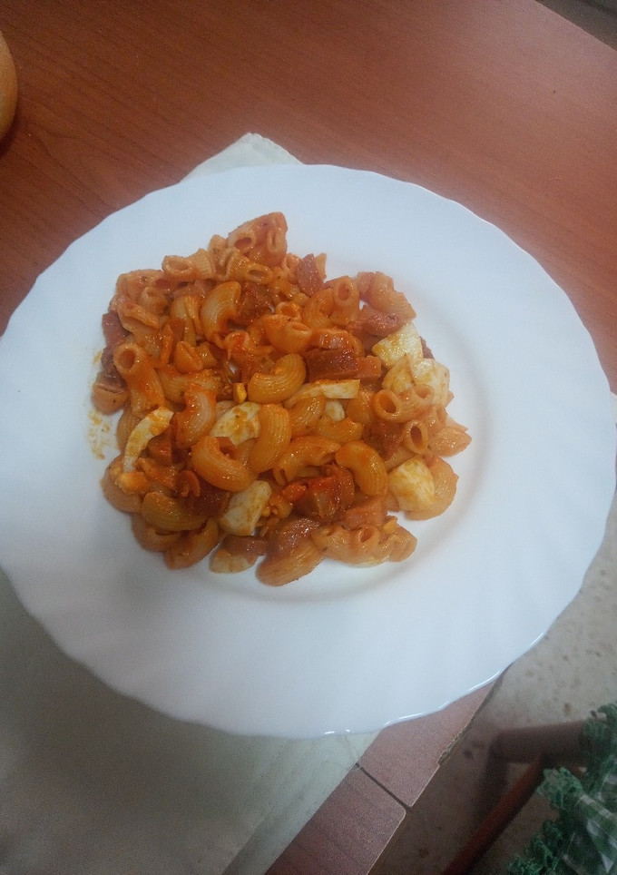 Una foto de Pasta corta al estilo campero