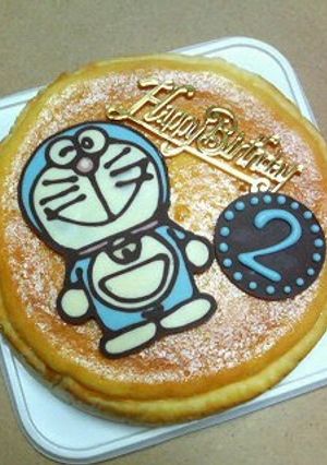 A picture of Character Made With Chocolate (Doraemon).