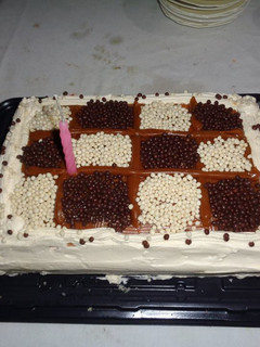Una foto de Torta de cumpleaños super fácil