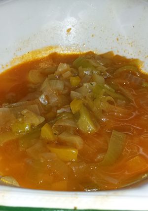 A picture of Leek and Onion Soup.