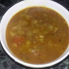 A picture of Bottle Gourd-Flax Seeds Curry.
