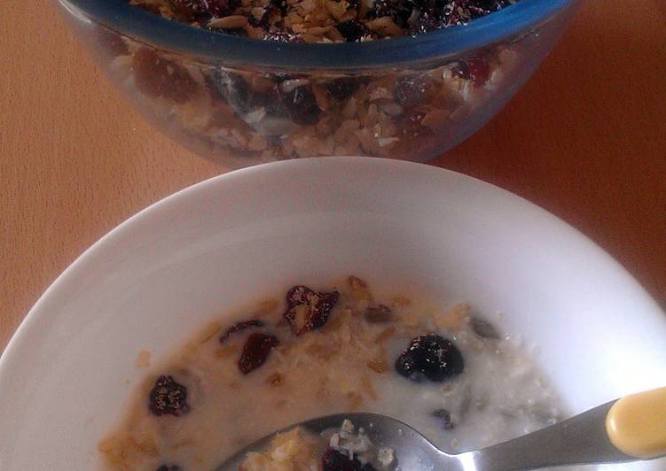 Steps to Prepare Quick Vickys Berry & Rice Muesli, GF DF EF SF NF