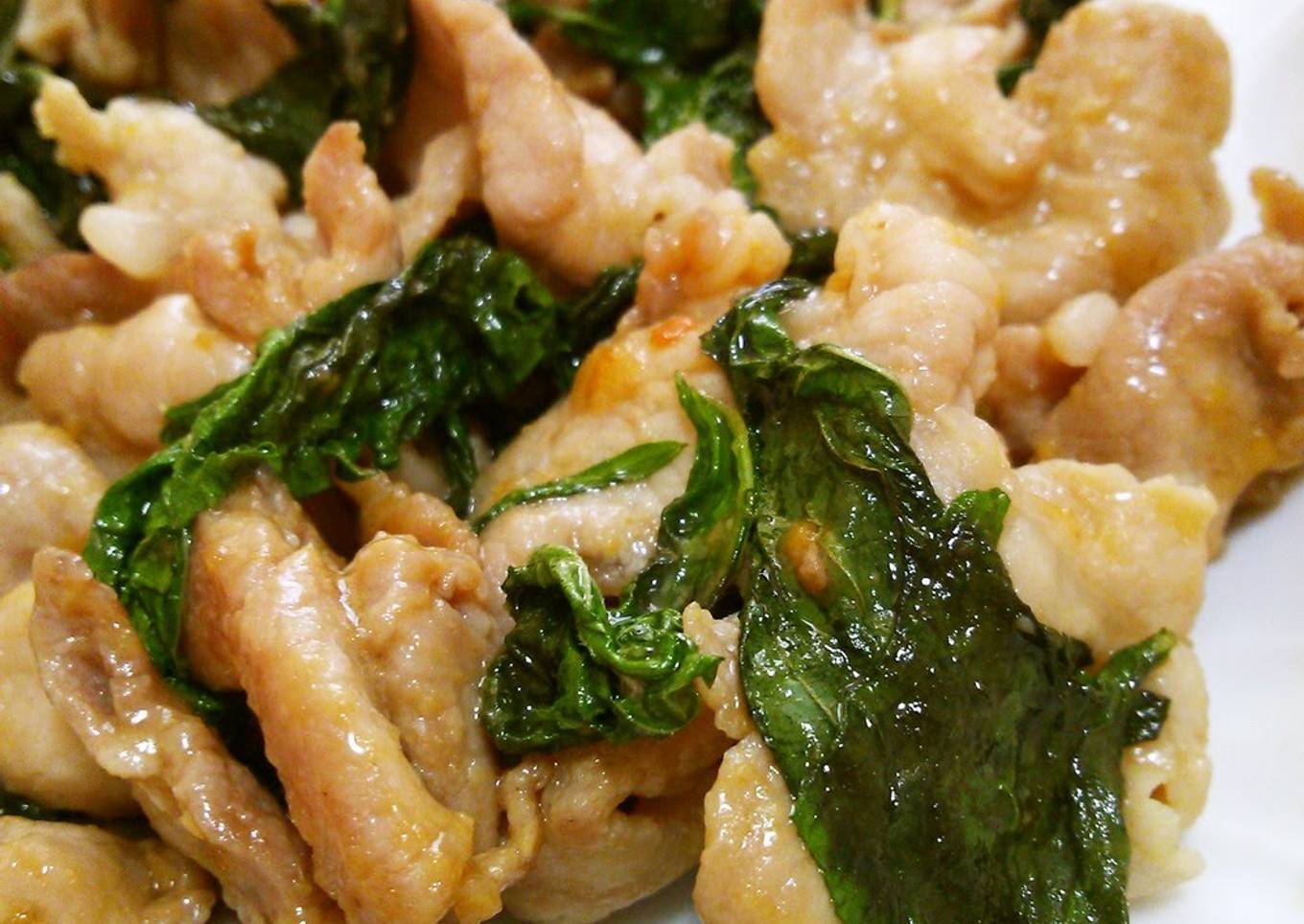 Rich & Tasty Stir-fried Pork and Shiso Leaves with Miso and Butter