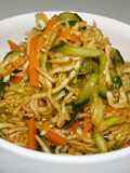 Spicy Korean Style Dried Shredded Daikon Salad
