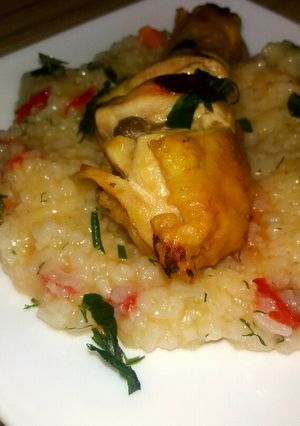 O poză a rețetei Pilaf cu legume și pulpă de pui.