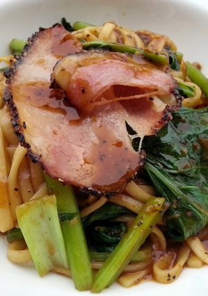 A picture of Black Pepper Udon Noodle.