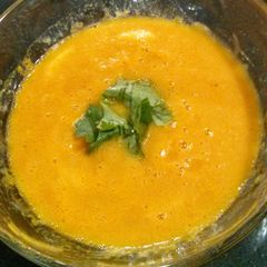 Easy carrot soup A picture of Easy carrot soup.