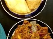 A picture of mutton ghee roast