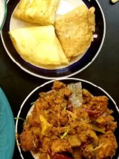 A picture of Chettinad mutton sukka fry.