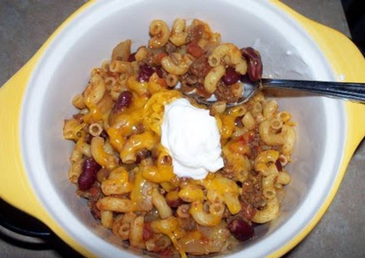 Simple Way to Prepare Homemade Chili macaroni