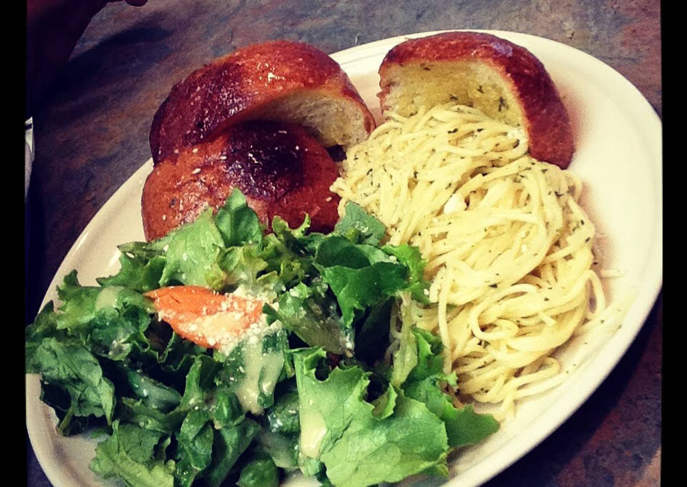 Creamy Pesto Angel Hair Pasta