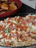 My BLT Pasta Salad (Bacon, Lettuce & Tomato) with Potato Crisps