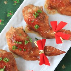 A picture of Easy Stuffed Chicken Wings For Christmas.