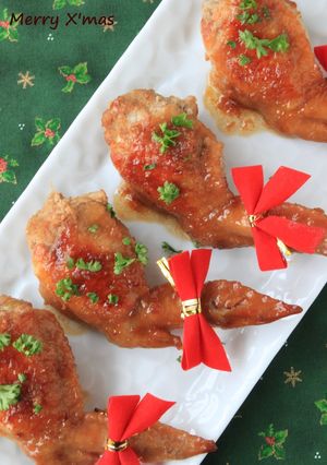 A picture of Easy Stuffed Chicken Wings For Christmas.