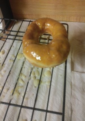 A picture of Copycat Krispy Kreme Glazed Doughnuts.