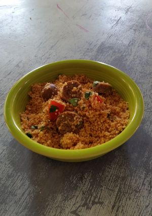 A picture of Sicilian Cous Cous Salad.
