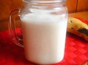 Una foto de batido con kéfir