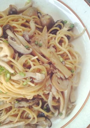 A picture of Mushroom & Soy Sauce Pasta.