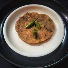 A picture of Singhare ka atta paratha.