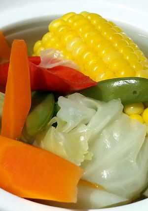 A picture of Spicy Vegetarian Soup.