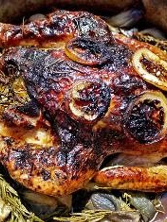 Simple Way Make Recipe Roasted Lemon,Honey and Rosemary chicken that is Awesome, Tasty}