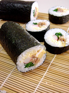 A picture of Teriyaki Pork Sushi Rolls.