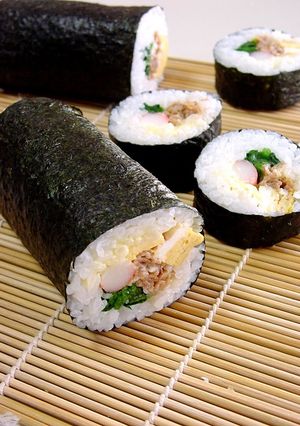 A picture of Teriyaki Pork Sushi Rolls.