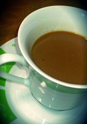 A picture of mochaccino with jamaica rum.